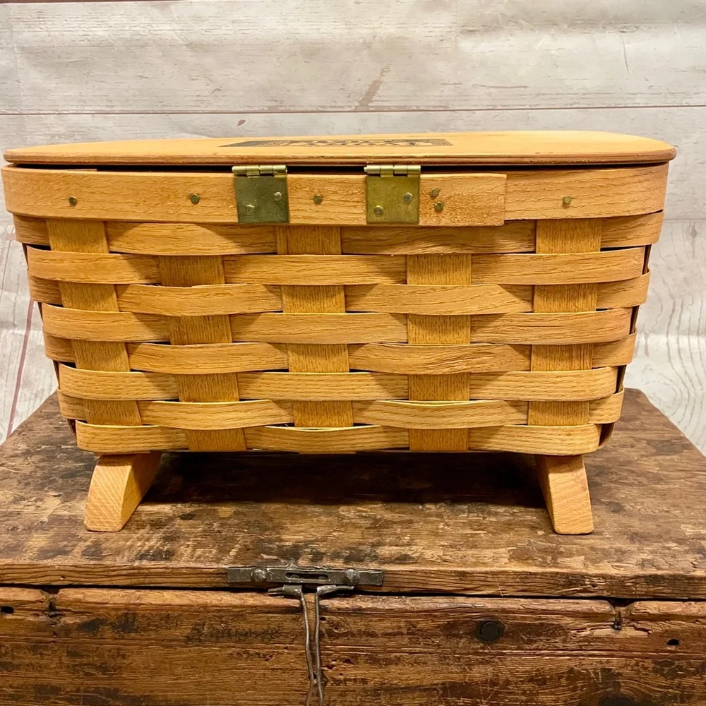 Ivory Soap Commemorative Footed Basket by Peterboro Basket Co.
